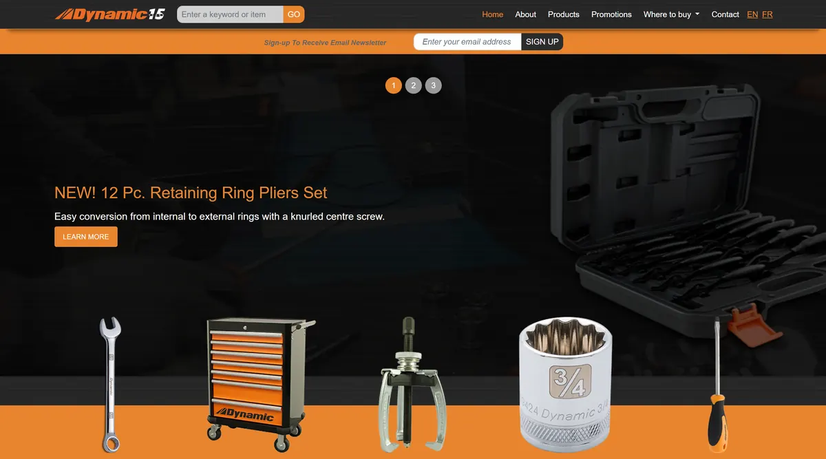 Proiect Dynamic Tools realizat de Elevateweb