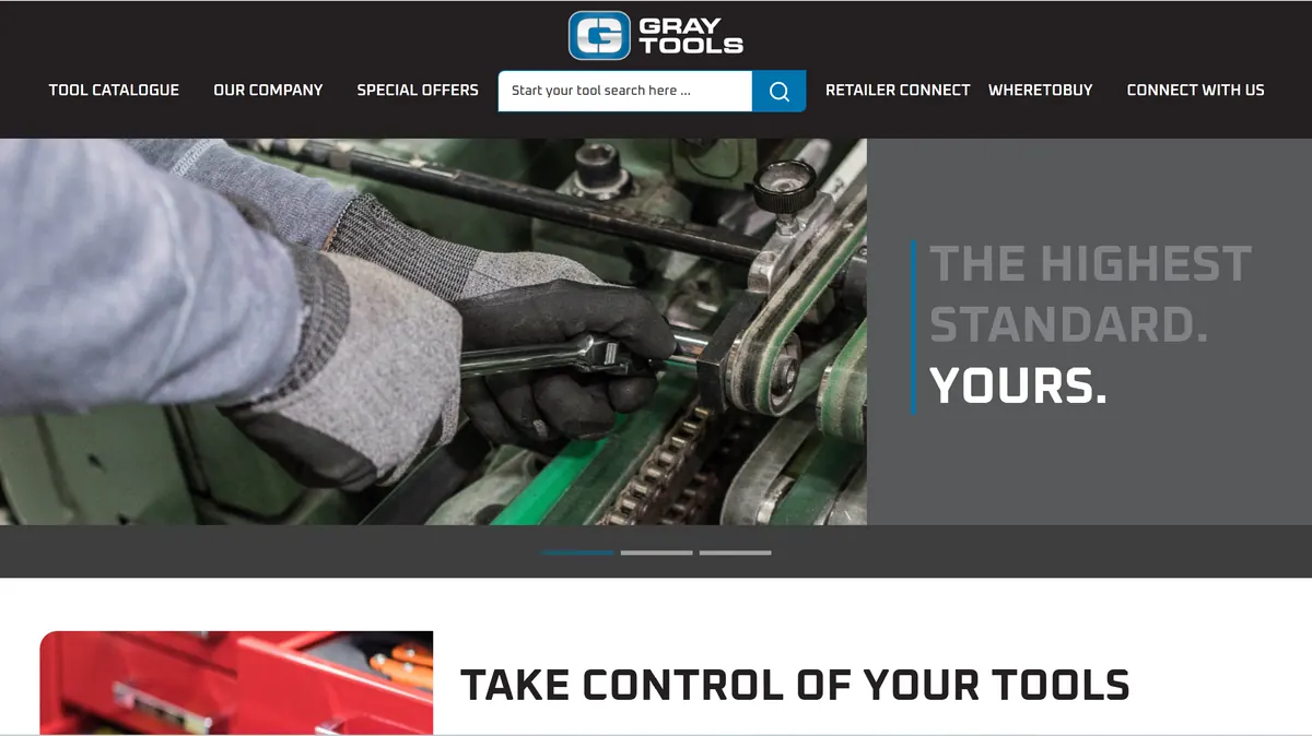 Proiect Gray Tools realizat de Elevateweb