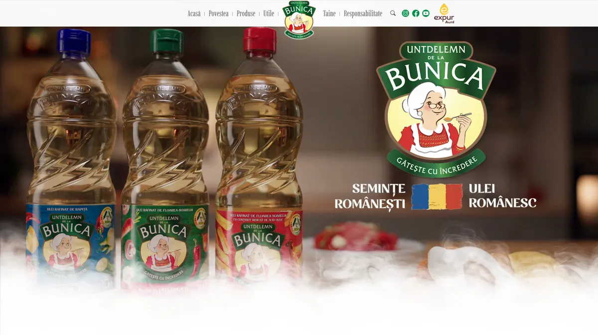 Proiect Untdelemn de la Bunica realizat de Elevateweb